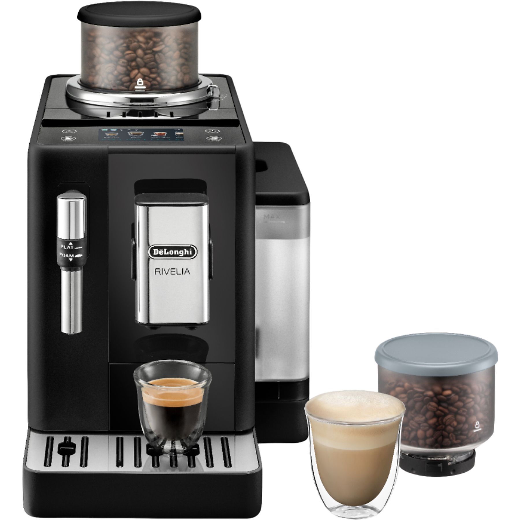 DELONGHI Rivelia EXAM440.35.B Volautomatische espressomachine Zwart
